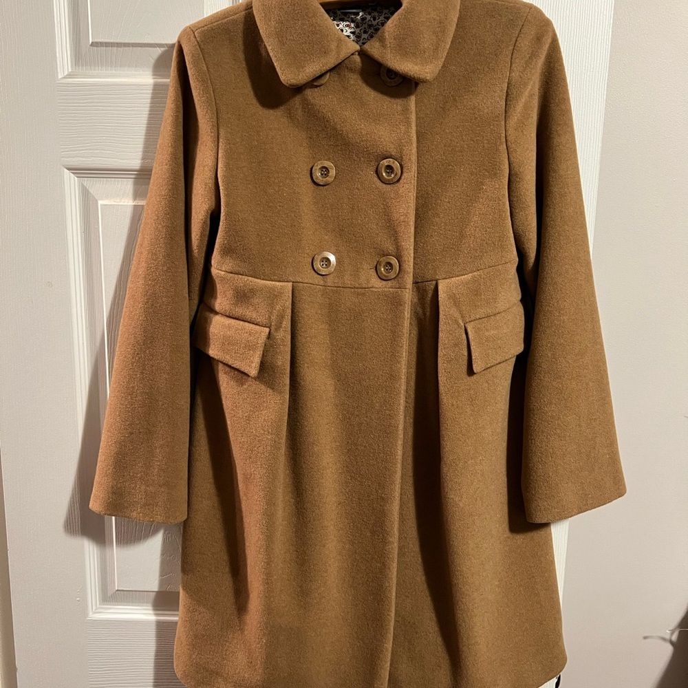 Zara Kids - Camel Pea Coat